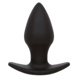 CALEXOTICS - TAPÓN ANAL PERFECTO ROCK BOTTOM 10 VIBRACIONES SILICONA NEGRA