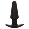 CALEXOTICS - TAPÓN ANAL CÓNICO ROCK BOTTOM 10 VIBRACIONES SILICONA NEGRA