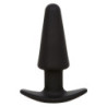 CALEXOTICS - TAPÓN ANAL CÓNICO ROCK BOTTOM 10 VIBRACIONES SILICONA NEGRA