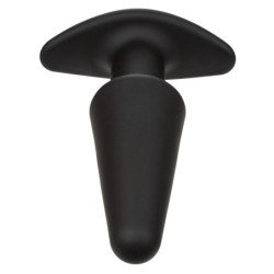 CALEXOTICS - TAPÓN ANAL CÓNICO ROCK BOTTOM 10 VIBRACIONES SILICONA NEGRA