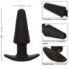CALEXOTICS - TAPÓN ANAL CÓNICO ROCK BOTTOM 10 VIBRACIONES SILICONA NEGRA