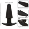CALEXOTICS - TAPÓN ANAL CÓNICO ROCK BOTTOM 10 VIBRACIONES SILICONA NEGRA