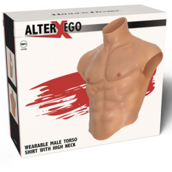 HIDDEN DESIRE - ALTER EGO CAMISETA DE SILICONA CON TORSO MASCULINO Y CARNE ABS