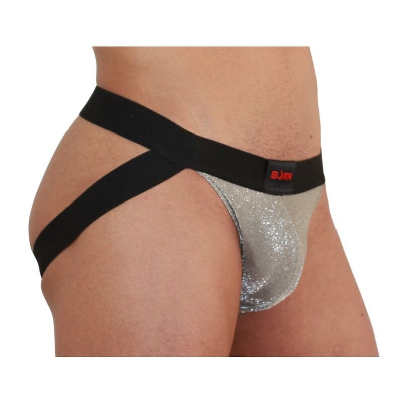 BURN - 001 JOCK BEIGE BRILLANTE / NEGRO L