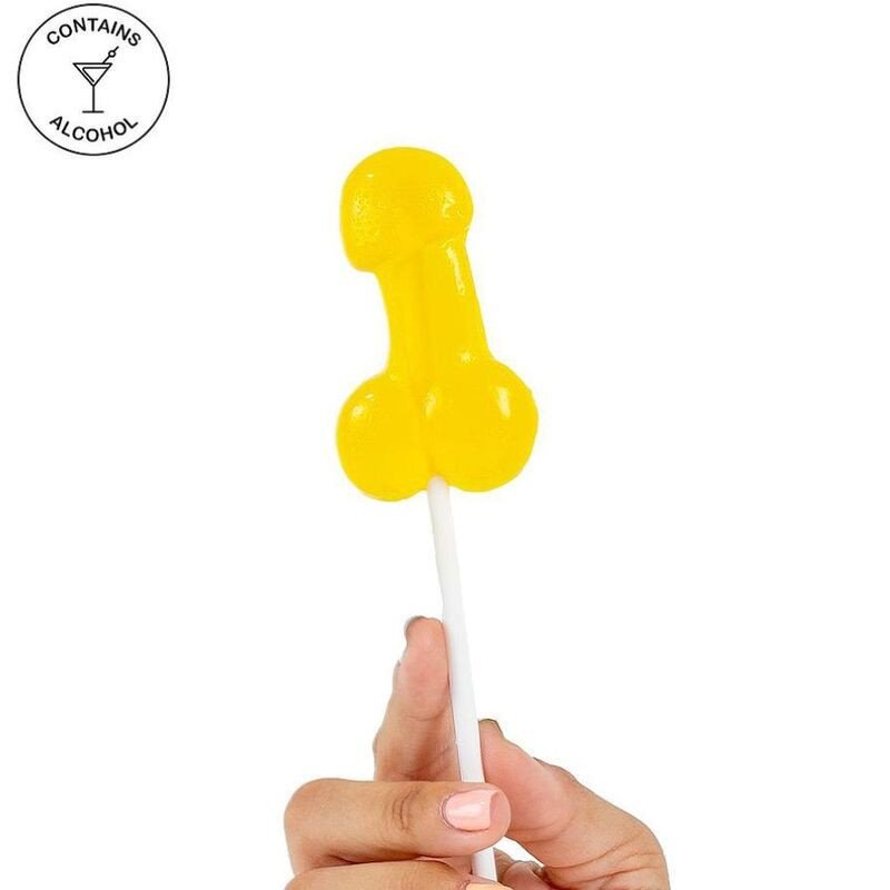 JUEGO SECRETO - PIRULETA DE PENE CON ALCOHOL Y PIÑA COLADA