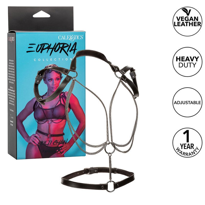 CALEXOTICS - ARNÉS DE CABEZAL MULTICADENA EUPHORIA PREMIUM