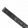 KINK - COLLAR DE PIEL DE PVC CON CINTURÓN DE 105 CM CON REMACHE DE PEDRERÍA DE 41,5 X 4 CM