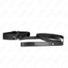 KINK - COLLAR CON CINTURÓN DE 116 CM, CORREA NEGRA AJUSTABLE DE 32-50 CM X 8 CM