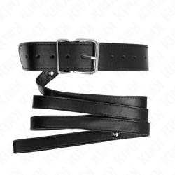KINK - COLLAR CON CINTURÓN DE 116 CM, CORREA NEGRA AJUSTABLE DE 32-50 CM X 8 CM