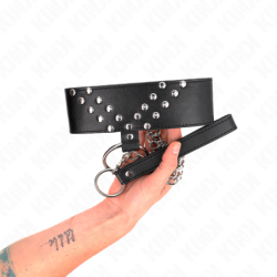 KINK - COLLAR CON CINTURÓN DE 65 CM CON REMACHE EN V AJUSTABLE DE 36 A 43 CM X 5 CM