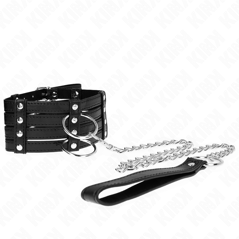 KINK - COLLAR CON CINTURÓN DE 65 CM, ESTILO SUB AJUSTABLE DE 35-51 CM X 7 CM