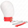 KINK - COLLAR DE DIAMANTES ROJOS CON CINTURÓN 65 CM AJUSIBLE 35-51 CM X 7 CM