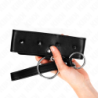 KINK - COLLAR DE 65 CM CON CORREA Y REMACHES PLATEADOS MODELO 2 AJUSTABLE 36-43 CM X 5 CM