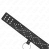 KINK - COLLAR DE 65 CM CON CORREA Y REMACHES PLATEADOS MODELO 3 AJUSTABLE 36-43 CM X 5 CM
