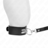 KINK - CORREA CON tachuelas, COLLAR DE 116 CM CON CORREA DE PIEL SINTÉTICA DE 50 X 5 CM