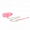 KINK - COLLAR CON CORREA 65 CM CON RESTRICCIONES ROSA 36-42 CM X 5.5 CM