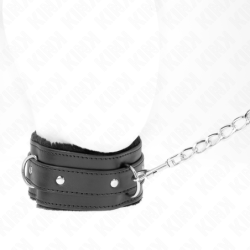 KINK - COLLAR CON CORREA 65 CM CON RESTRICCIONES NEGRO 36-42 CM X 5.5 CM