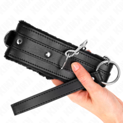 KINK - COLLAR CON CORREA 65 CM CON RESTRICCIONES NEGRO 36-42 CM X 5.5 CM