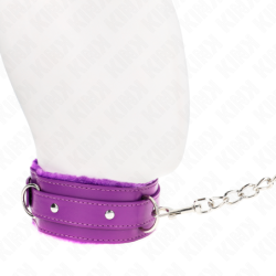 KINK - COLLAR CON CORREA 65 CM CON RESTRICCIONES MORADO 36-42 CM X 5.5 CM