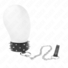 KINK - COLLAR CON CORREA DE 65 CM CON REMACHES PLATEADOS MODELO 5 AJUSTABLE 36-43 CM X 5 CM