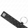 KINK - COLLAR CON CORREA DE 65 CM CON REMACHES PLATEADOS MODELO 5 AJUSTABLE 36-43 CM X 5 CM