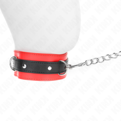 KINK - COLLAR CON CINTURÓN DE 65 CM CON CORREA ROJA DE 54 X 4,5 CM
