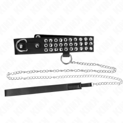 KINK - COLLAR CON CORREA DE 65 CM CON BRILLO AJUSTABLE DE 37-42 CM X 5,3 CM