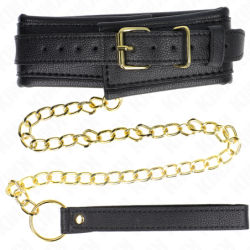 KINK - COLLAR CON CORREA DE IMITACIÓN DE PIEL DE ESPONJA MODELO 1 AJUSTABLE 37-54 CM X 3 CM