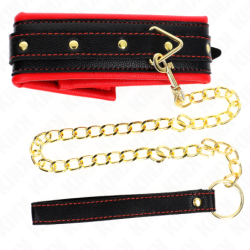 KINK - COLLAR CON CORREA DE IMITACIÓN DE PIEL DE ESPONJA MODELO 2 AJUSTABLE 37-54 CM X 3 CM