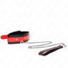 KINK - COLLAR CON CORREA ROJA DE 65 CM AJUSTABLE DE 36-43 CM X 5 CM