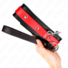 KINK - COLLAR CON CORREA ROJA DE 65 CM AJUSTABLE DE 36-43 CM X 5 CM