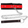 KINK - COLLAR CON CORREA ROJA DE 65 CM AJUSTABLE DE 36-43 CM X 5 CM