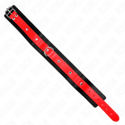 KINK - COLLAR CON CORREA ROJA DE 65 CM AJUSTABLE DE 36-43 CM X 5 CM