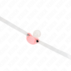 KINK - Mordaza rosa con forma de chupete, 5,5 x 4 cm, ajustable de 43 a 60 cm.