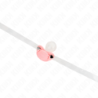 KINK - Mordaza rosa con forma de chupete, 5,5 x 4 cm, ajustable de 43 a 60 cm.