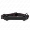 KINK - MORDAZA DE HUESO CON CORREA DE PIEL SINTÉTICA NEGRA AJUSTABLE 41-57 CM