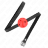 KINK - SIMPLICITY ROJO MORDAZA DE BOLA TRANSPIRABLE DE 4,5 CM 62 x 1,5 CM