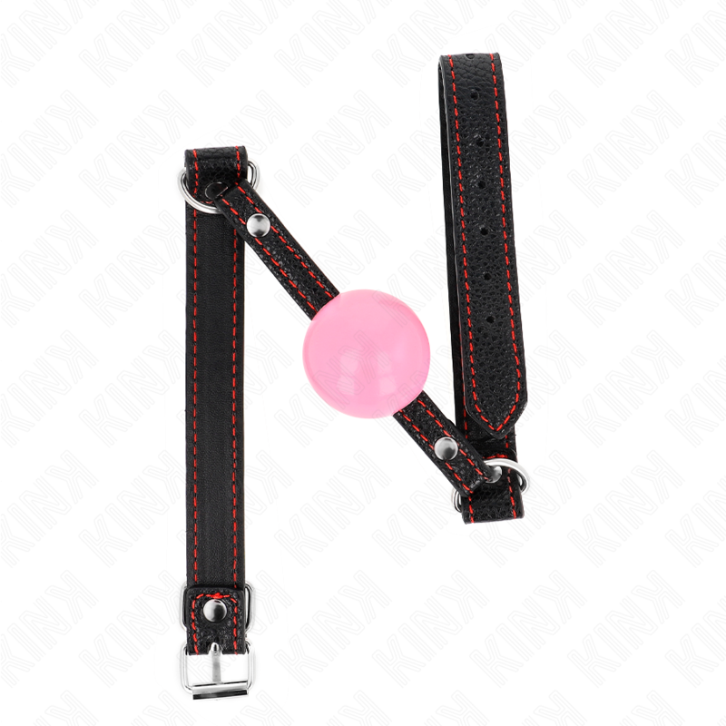 KINK - BOLA DE ORO ROSA, MORDAZA DE 4 CM, 60 x 2 CM