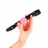 KINK - BOLA DE ORO ROSA, MORDAZA DE 4 CM, 60 x 2 CM
