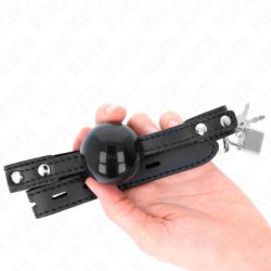 KINK - BOLA DE TPE SUAVE DE 4 CM, MODELO DE MORDAZA 3, 60 x 2 CM, AJUSTABLE DE 37 A 52 CM