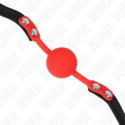 KINK - BOLA DE SILICONA ROJA DE 4 CM, MORDAZA DE 60 X 2 CM