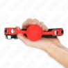 KINK - BOLA DE SILICONA ROJA DE 4 CM, MORDAZA DE 60 X 2 CM