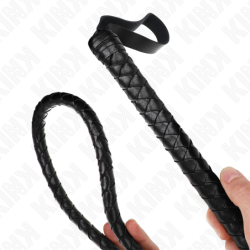 KINK - LÁTIGO DE SERPIENTE NEGRO LARGO  - 210 CM