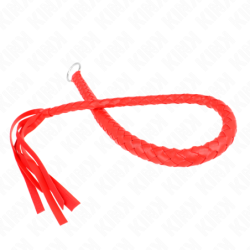 KINK - LÁTIGO DE SERPIENTE CON ANILLO ROJO PARA LA MANO 65 CM
