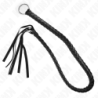 KINK - LÁTIGO DE SERPIENTE CON ANILLO NEGRO PARA LA MANO 65 CM