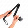 LÁTIGO KINK CON MANGO NEGRO TEXTURIZADO DE 48,5 CM