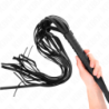 LÁTIGO KINK - NEGRO DE MANGO CORTO Y COLA LARGA DE 70 CM