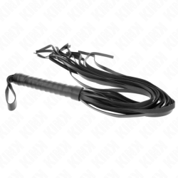 LÁTIGO KINK - NEGRO DE MANGO CORTO Y COLA LARGA DE 70 CM