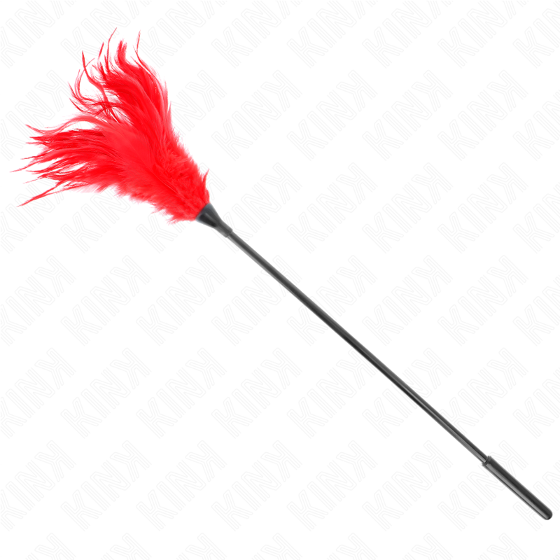 KINK - MÚLTIPLES PLUMAS ROJAS QUE PROVOCAN COSQUILLAS 45 CM