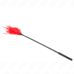 KINK - MÚLTIPLES PLUMAS ROJAS QUE PROVOCAN COSQUILLAS 45 CM